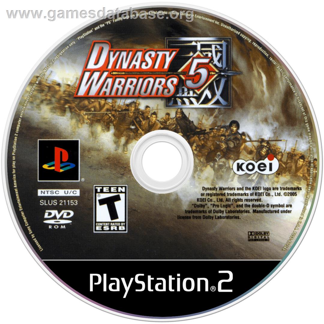 Dynasty Warriors 5 - Sony Playstation 2 - Artwork - Disc