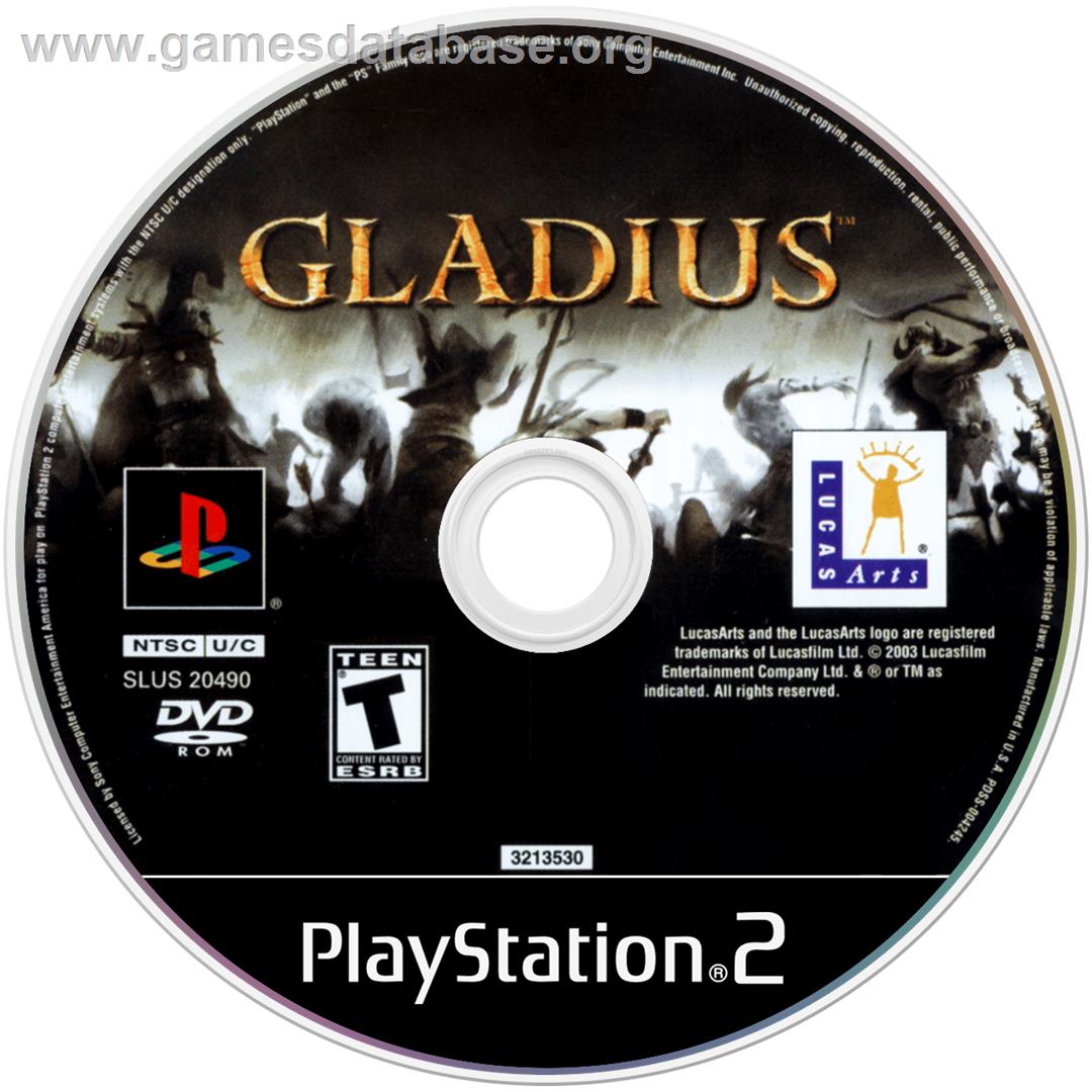 Gladius - Sony Playstation 2 - Artwork - Disc