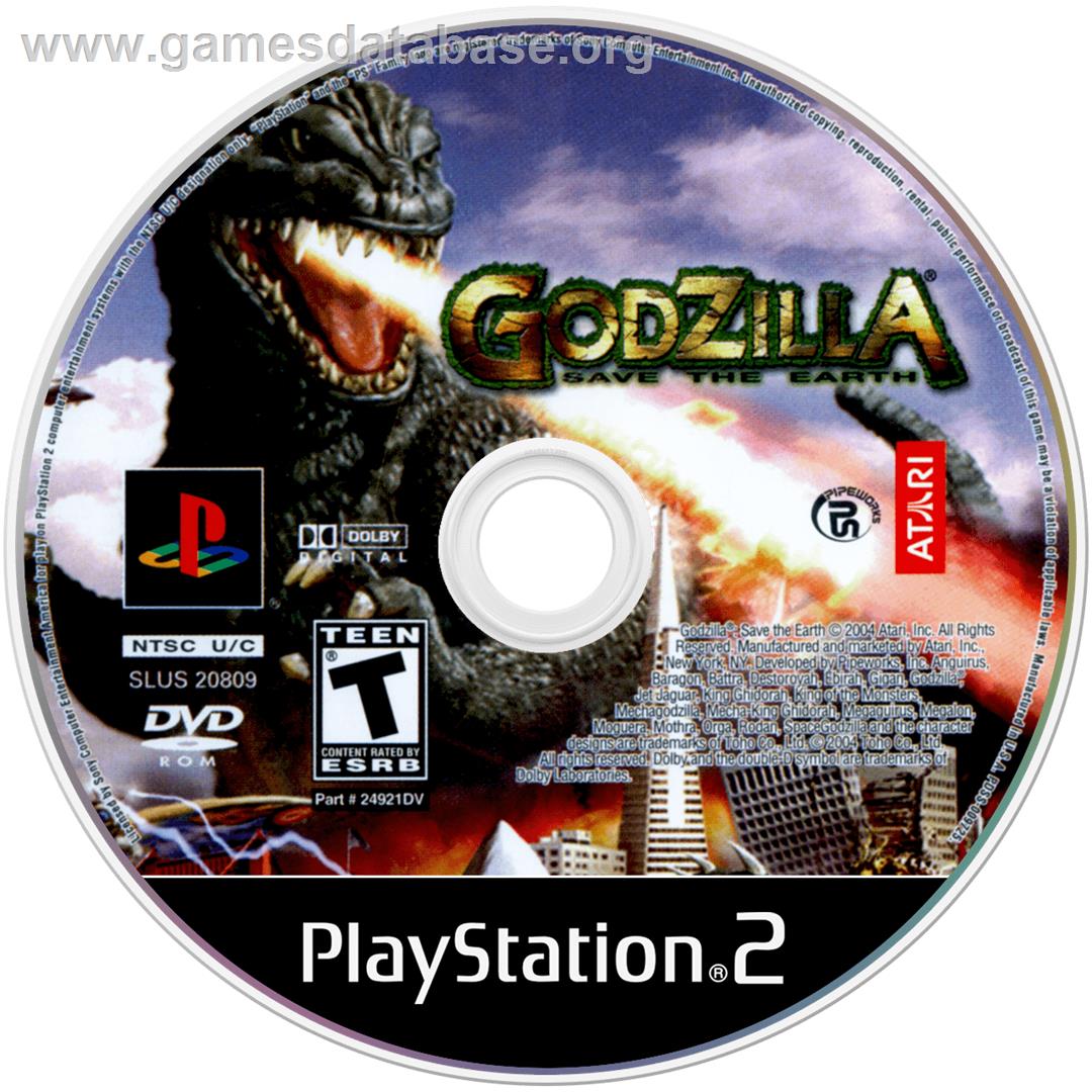 Godzilla: Save the Earth - Sony Playstation 2 - Artwork - Disc