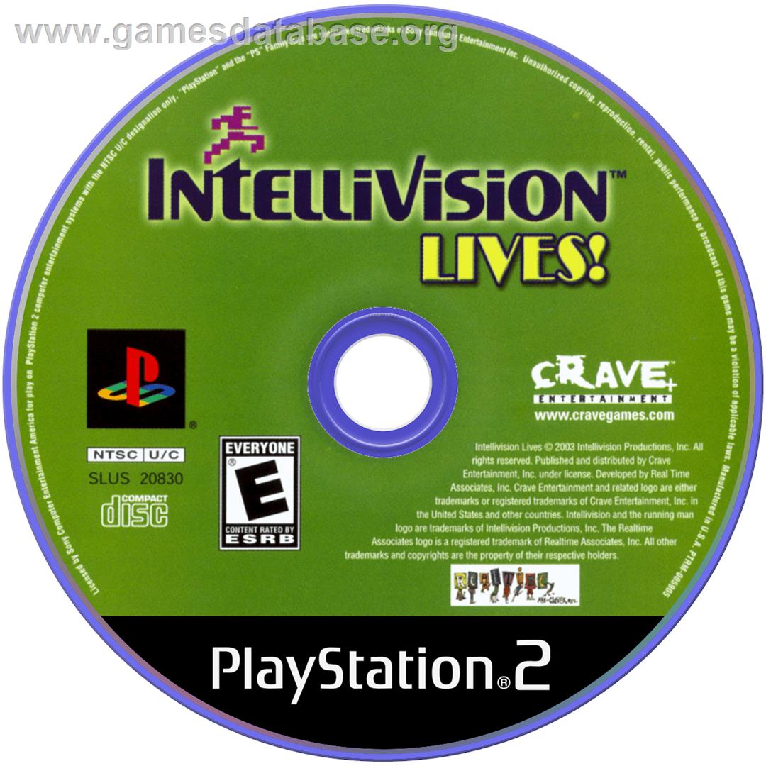 Intellivision Lives - Sony Playstation 2 - Artwork - Disc