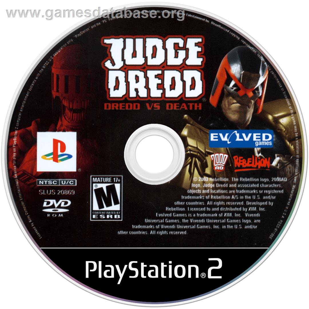 Judge Dredd: Dredd vs Death - Sony Playstation 2 - Artwork - Disc