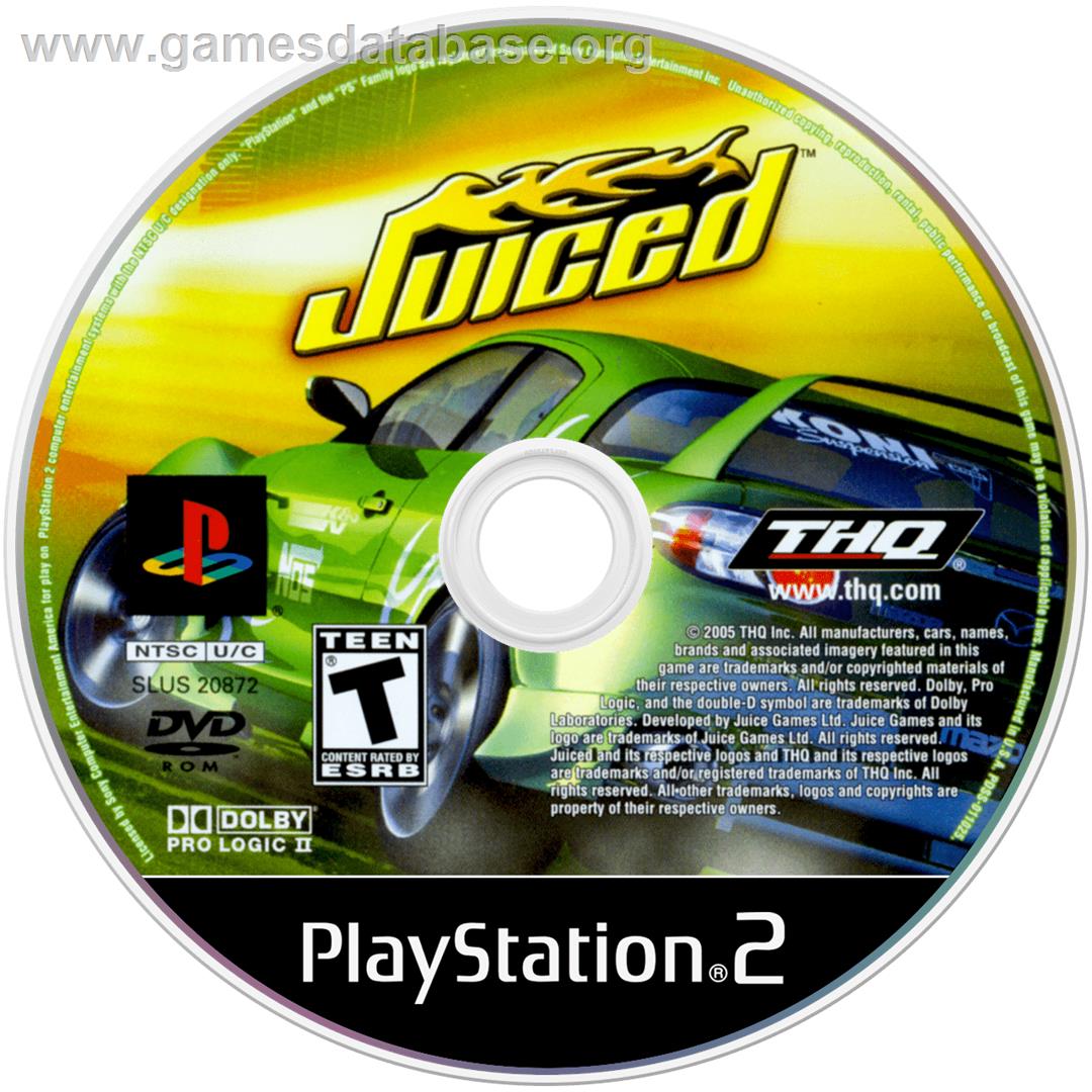 Juiced - Sony Playstation 2 - Artwork - Disc