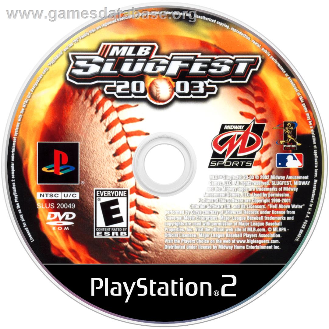 MLB SlugFest 20-03 - Sony Playstation 2 - Artwork - Disc