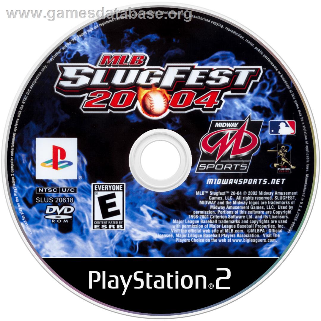 MLB SlugFest 20-04 - Sony Playstation 2 - Artwork - Disc