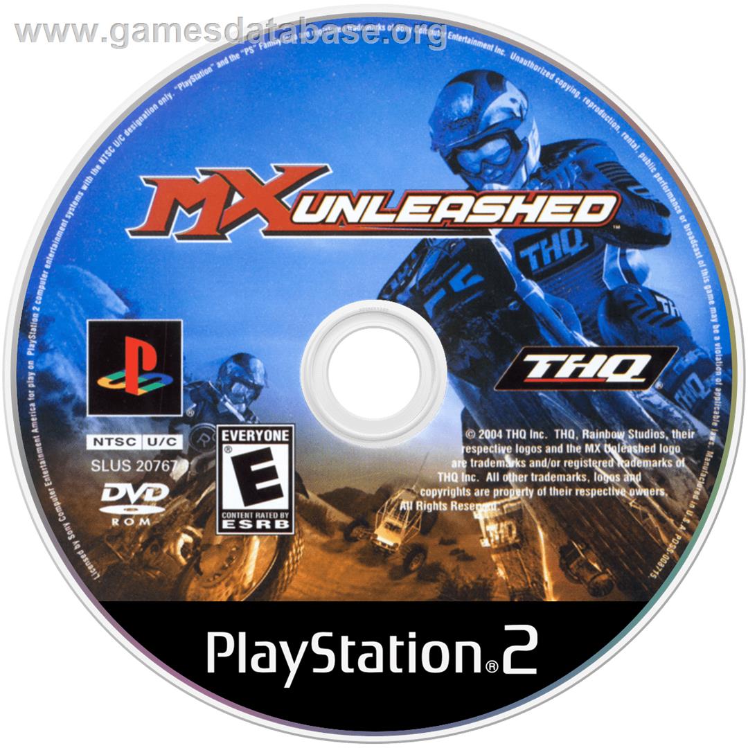MX Unleashed - Sony Playstation 2 - Artwork - Disc