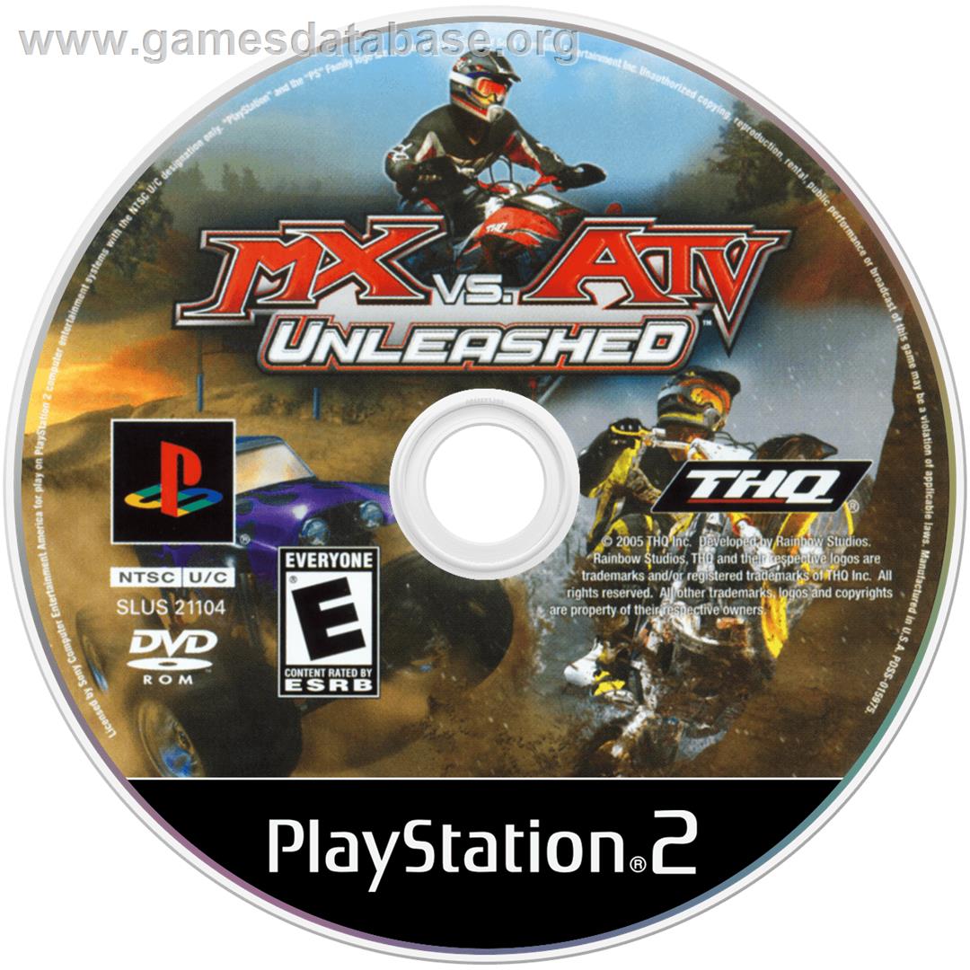 MX vs. ATV Unleashed - Sony Playstation 2 - Artwork - Disc