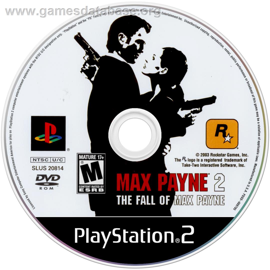 Max Payne 2: The Fall of Max Payne - Sony Playstation 2 - Artwork - Disc