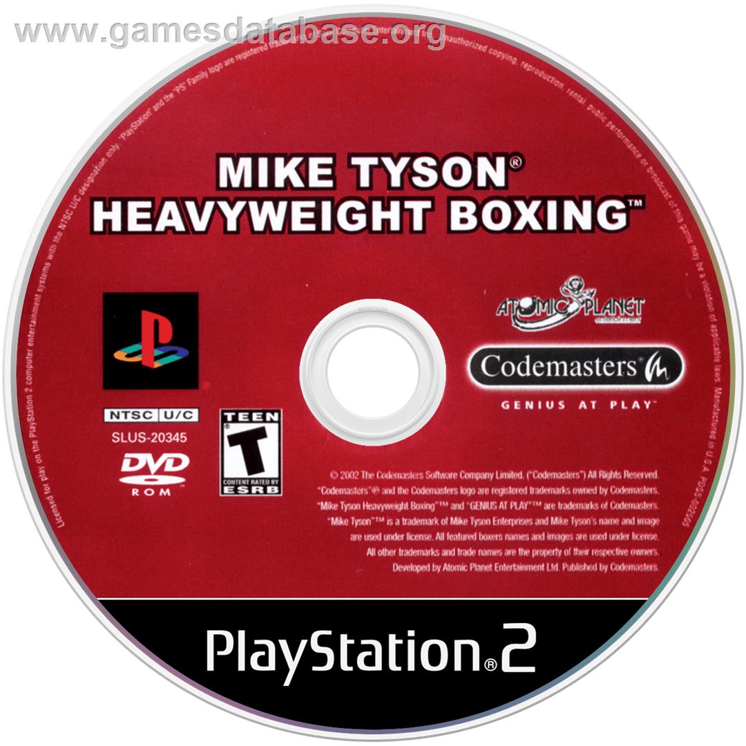 Mike Tyson Heavyweight Boxing - Sony Playstation 2 - Artwork - Disc