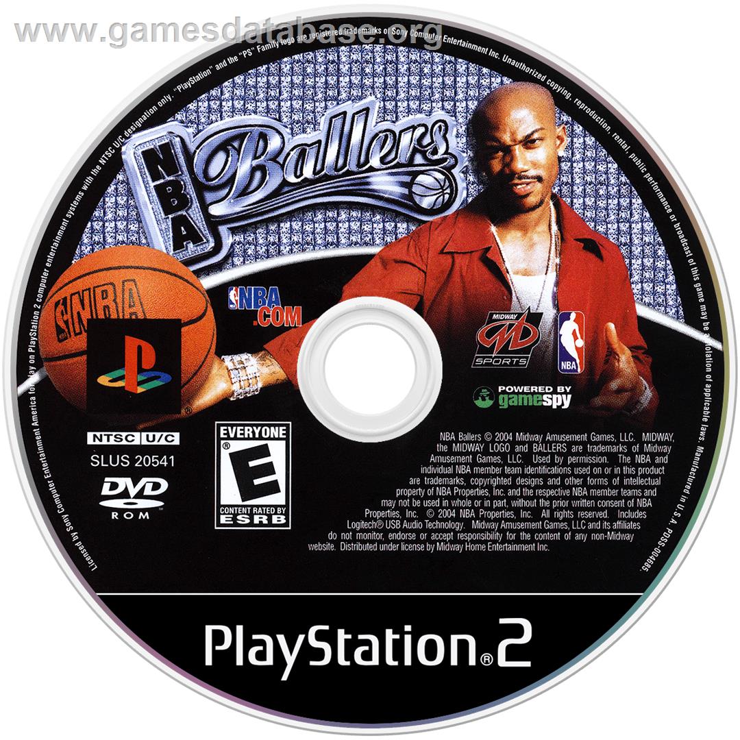 NBA Ballers - Sony Playstation 2 - Artwork - Disc