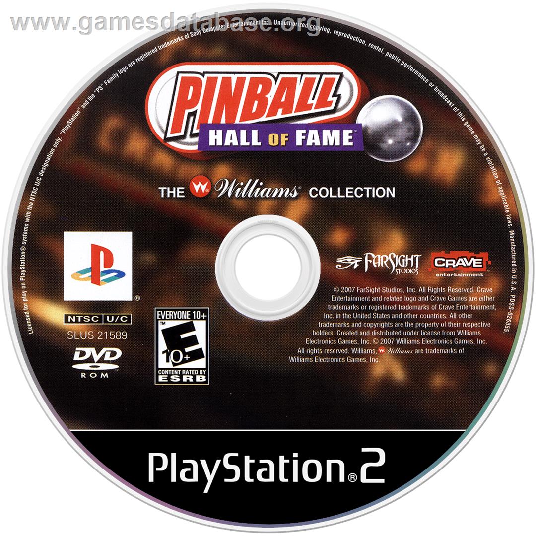 Pinball Hall of Fame: The Williams Collection - Sony Playstation 2 - Artwork - Disc