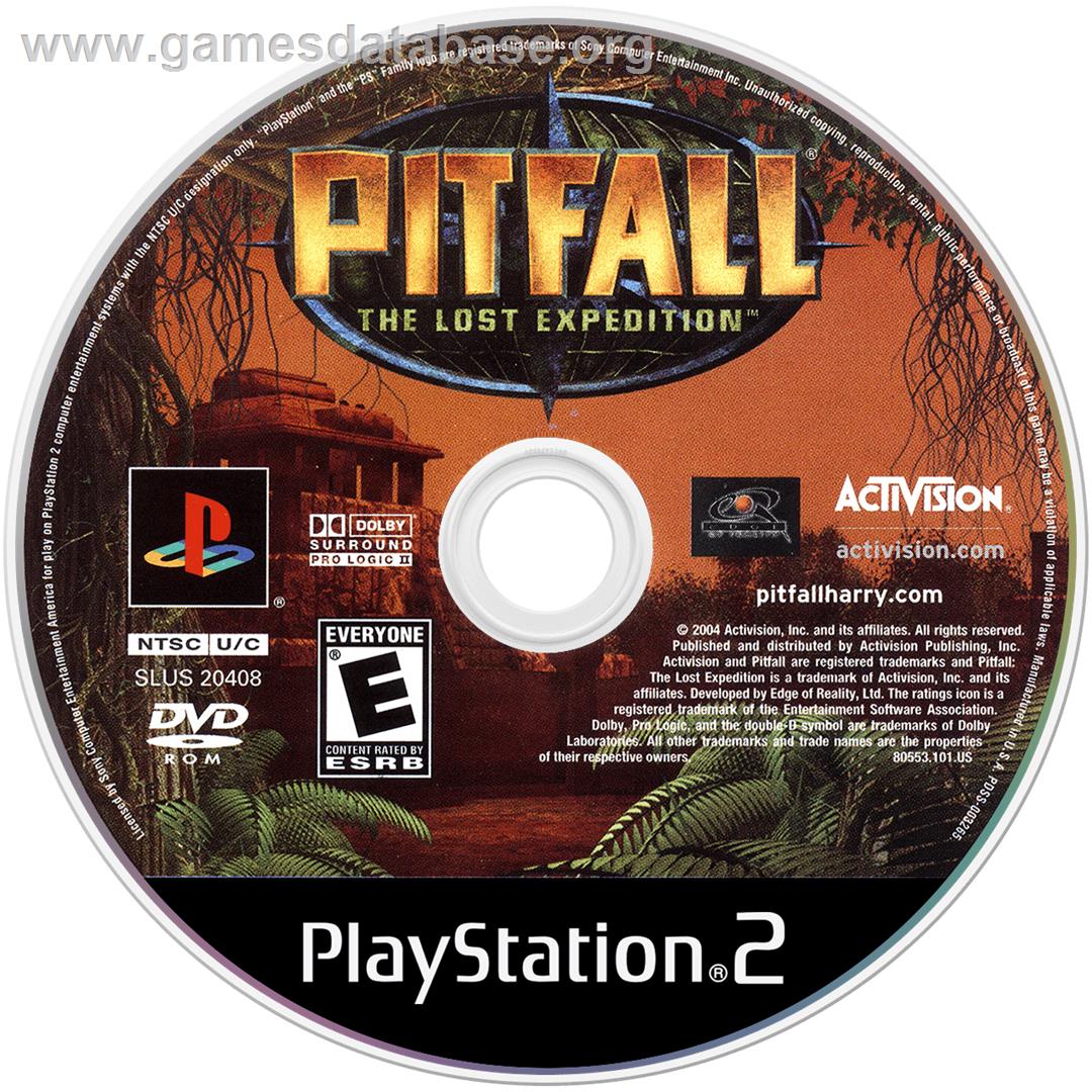 Pitfall: The Lost Expedition - Sony Playstation 2 - Artwork - Disc
