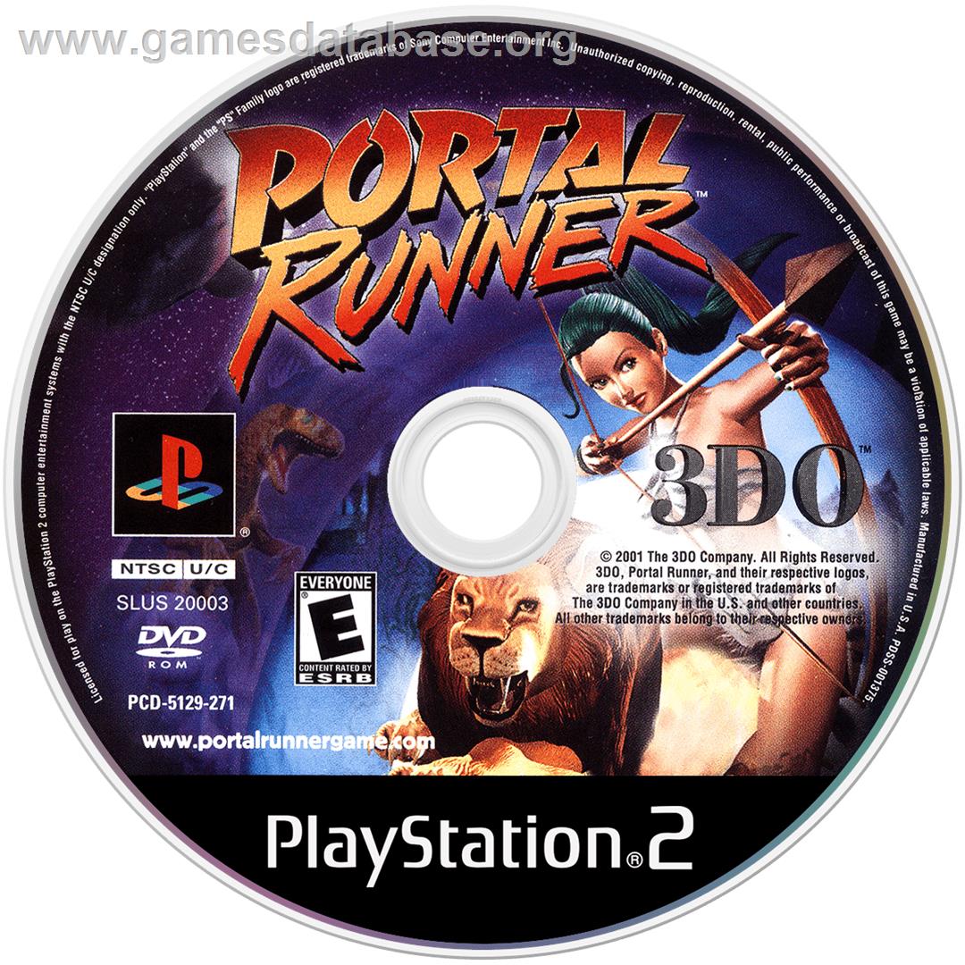 Portal Runner - Sony Playstation 2 - Artwork - Disc