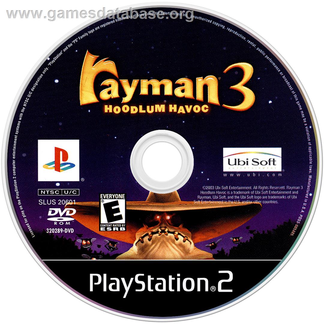 Rayman 3: Hoodlum Havoc - Sony Playstation 2 - Artwork - Disc