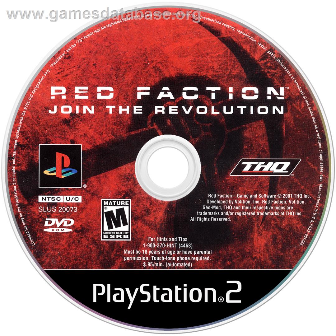 Red Faction 2 - Sony Playstation 2 - Artwork - Disc