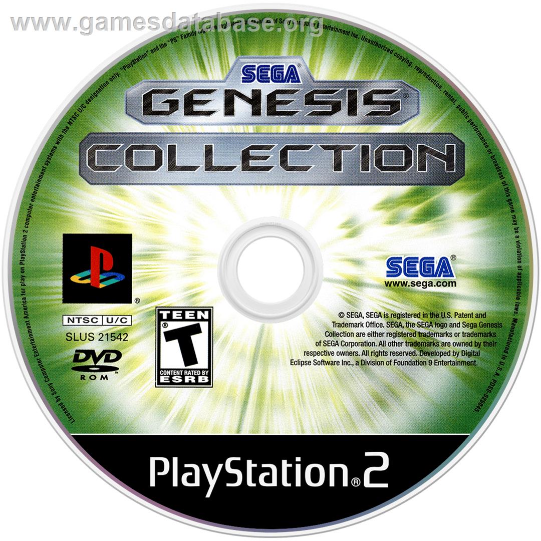 SEGA Genesis Collection - Sony Playstation 2 - Artwork - Disc