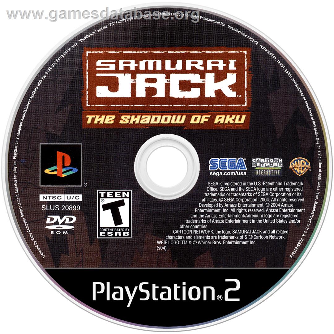 Samurai Jack: The Shadow of Aku - Sony Playstation 2 - Artwork - Disc