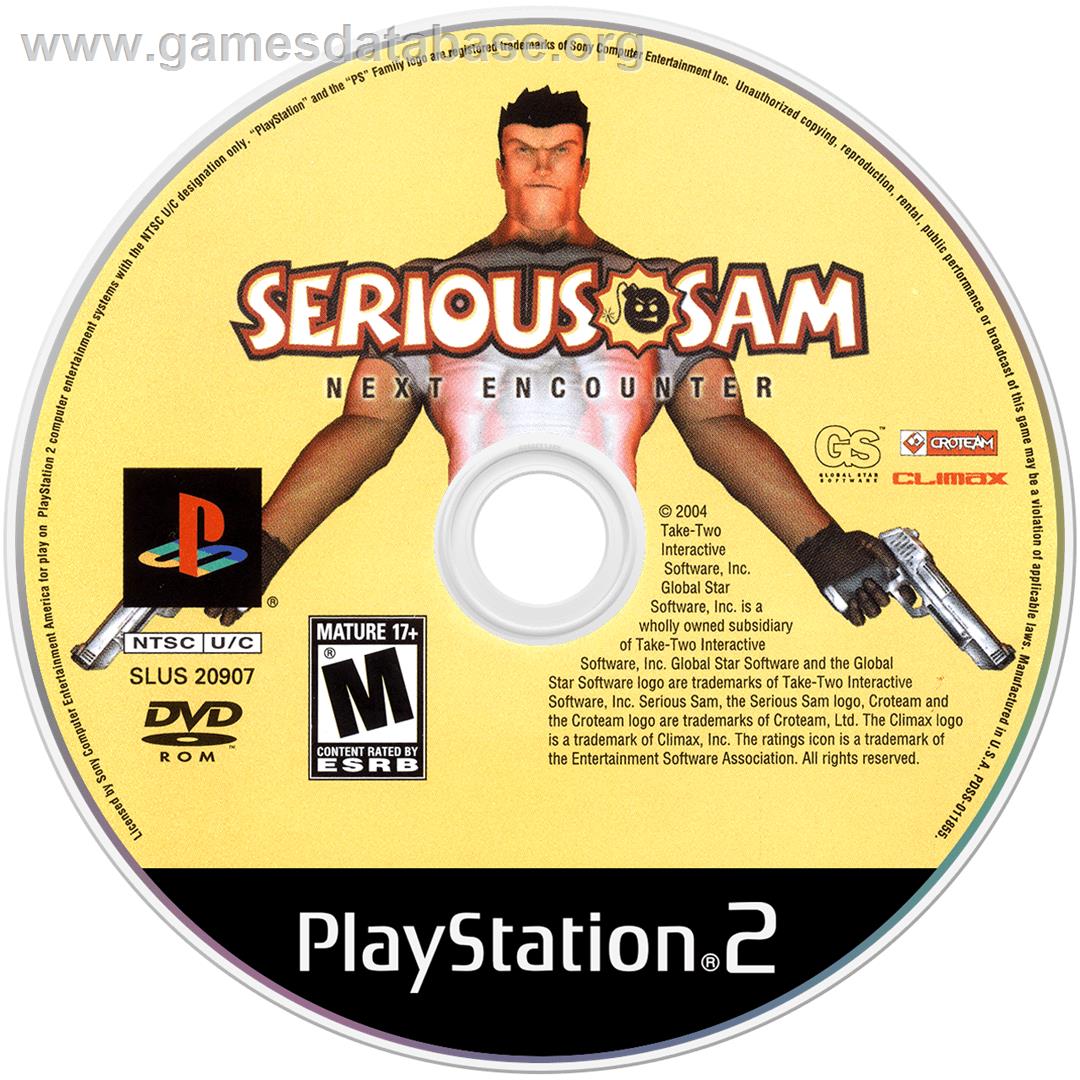 Serious Sam: Next Encounter - Sony Playstation 2 - Artwork - Disc