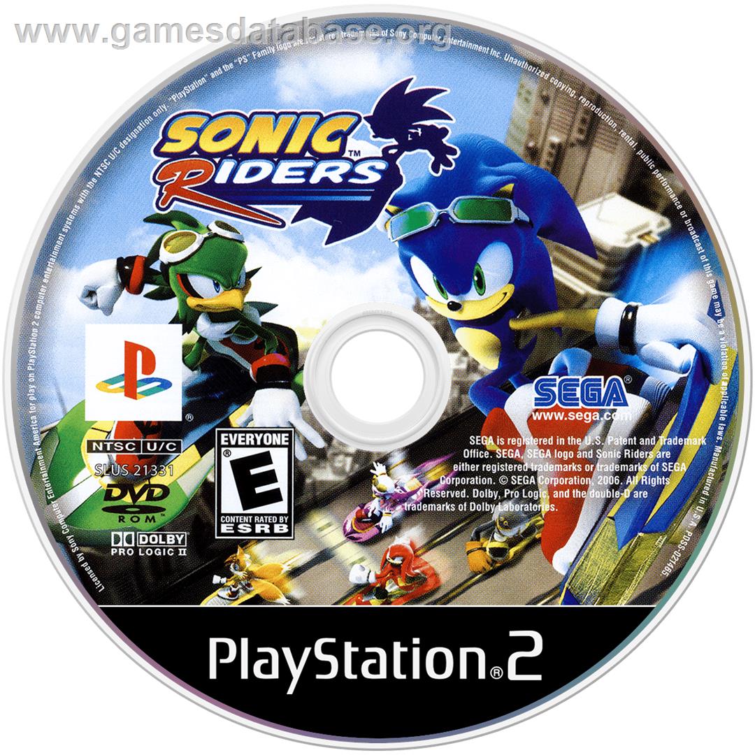 Sonic Riders - Sony Playstation 2 - Artwork - Disc