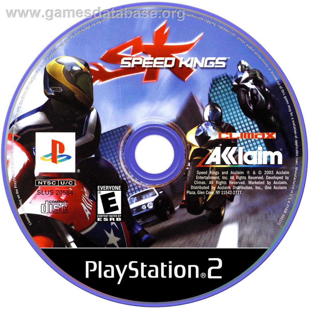 Speed Kings - Sony Playstation 2 - Artwork - Disc