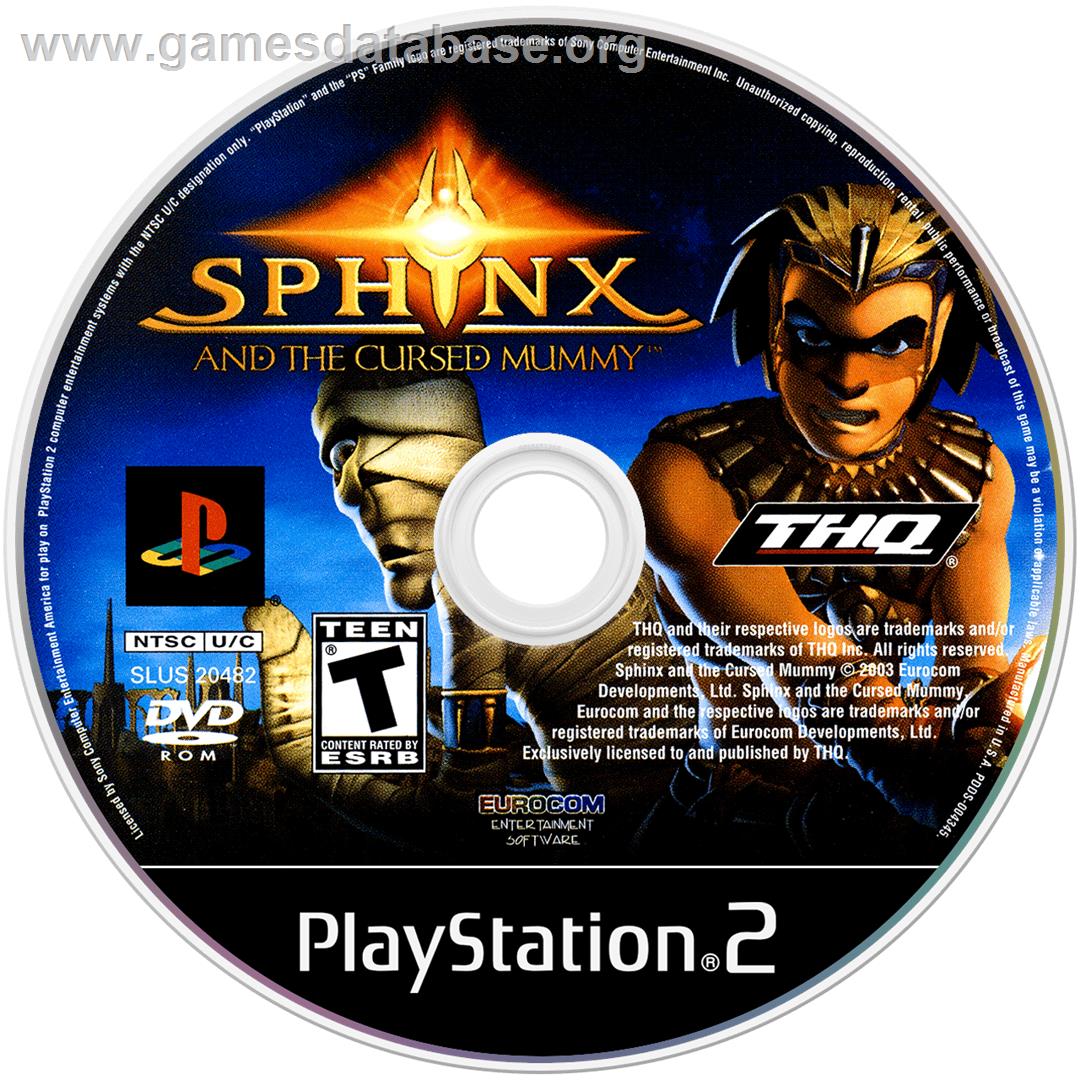 Sphinx and the Cursed Mummy - Sony Playstation 2 - Artwork - Disc