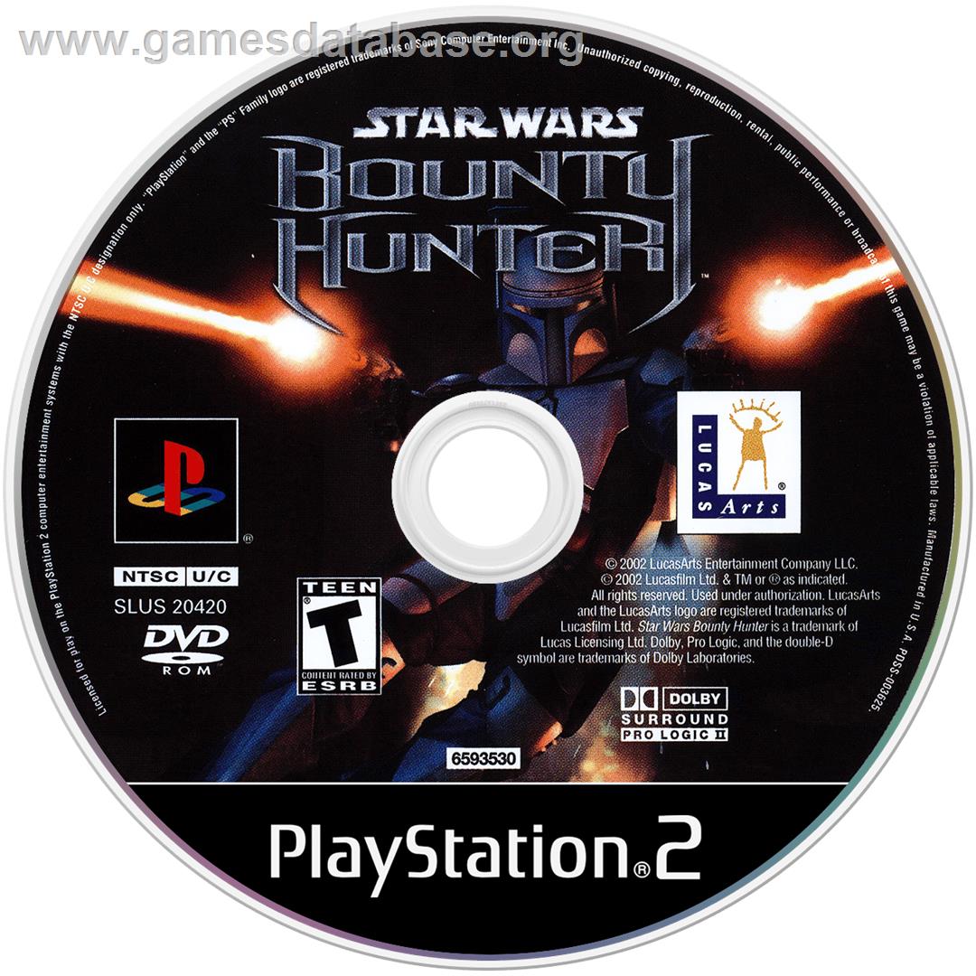 Star Wars: Bounty Hunter - Sony Playstation 2 - Artwork - Disc