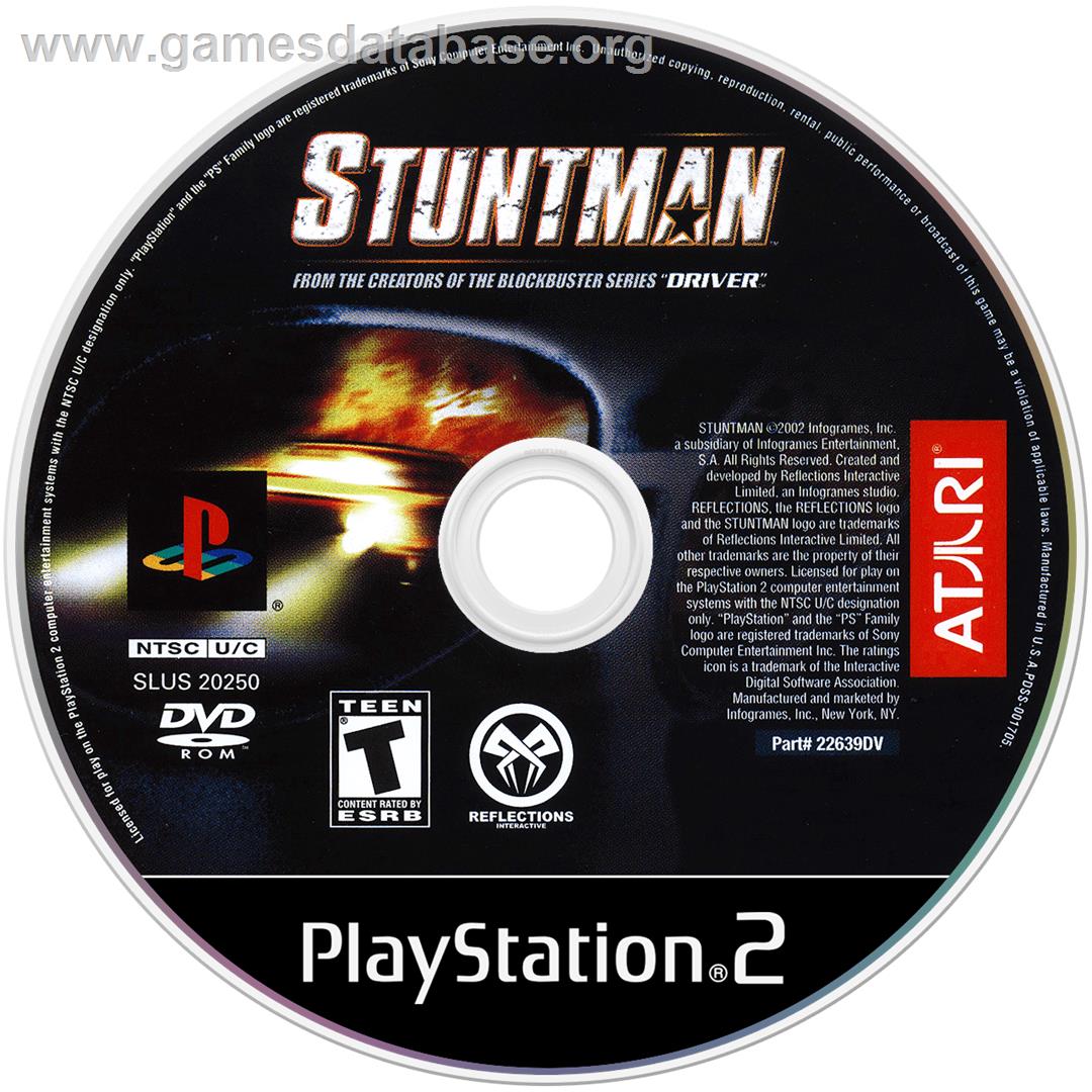 Stuntman - Sony Playstation 2 - Artwork - Disc
