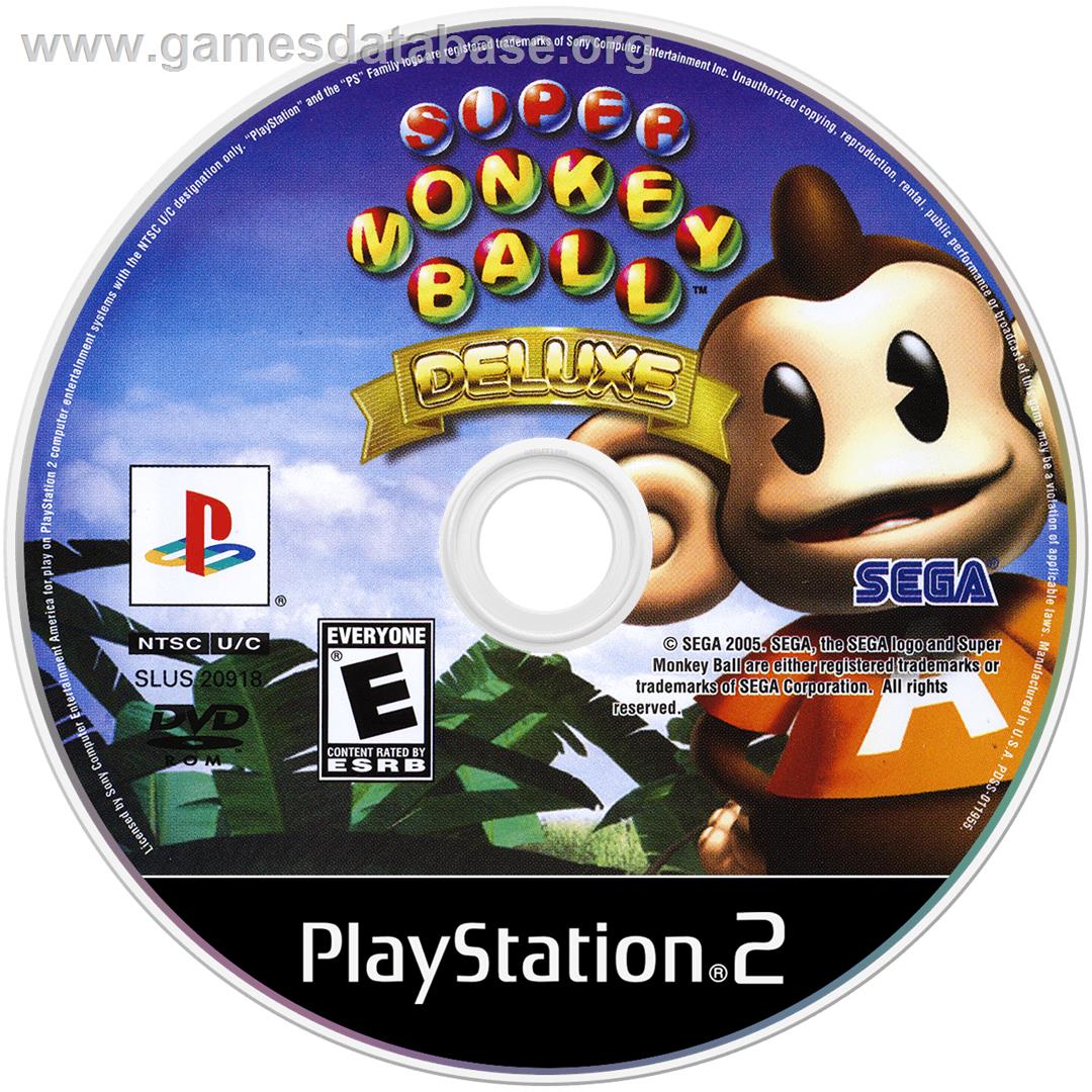 Super Monkey Ball Deluxe - Sony Playstation 2 - Artwork - Disc