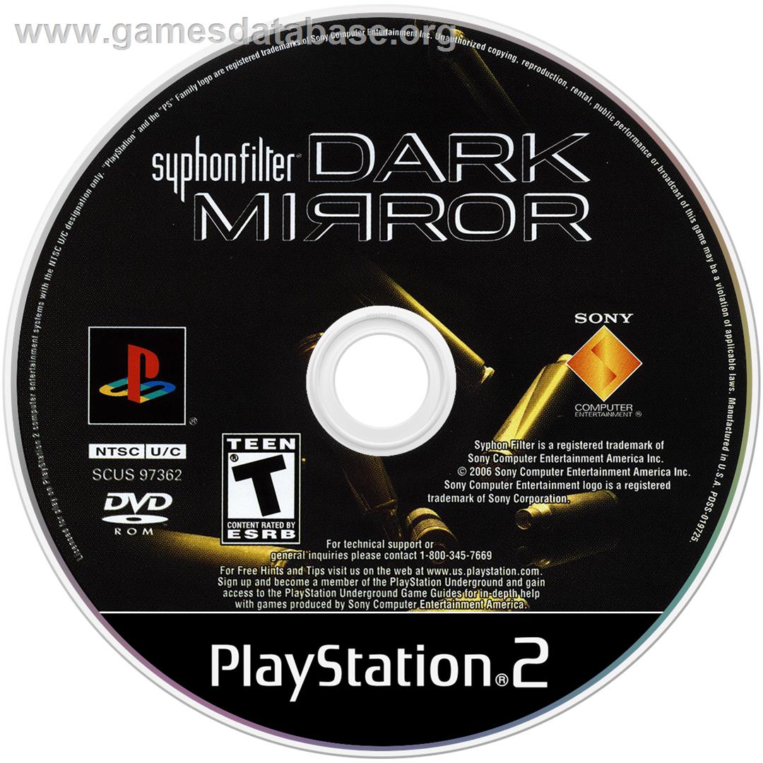 Syphon Filter: Dark Mirror - Sony Playstation 2 - Artwork - Disc