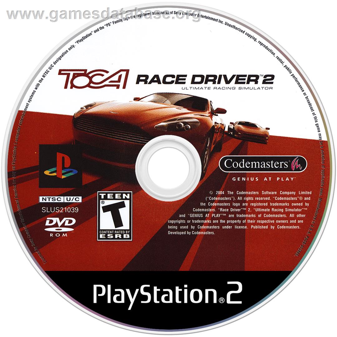 TOCA Race Driver 2 - Sony Playstation 2 - Artwork - Disc