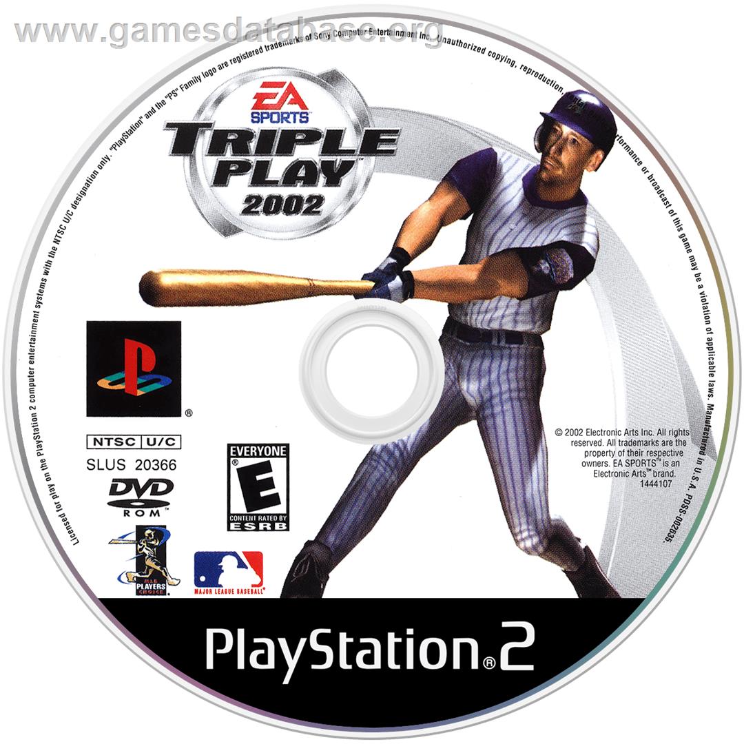 Triple Play 2002 - Sony Playstation 2 - Artwork - Disc