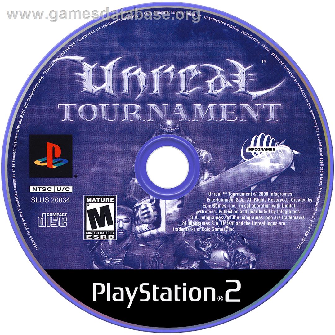 Unreal Tournament - Sony Playstation 2 - Artwork - Disc