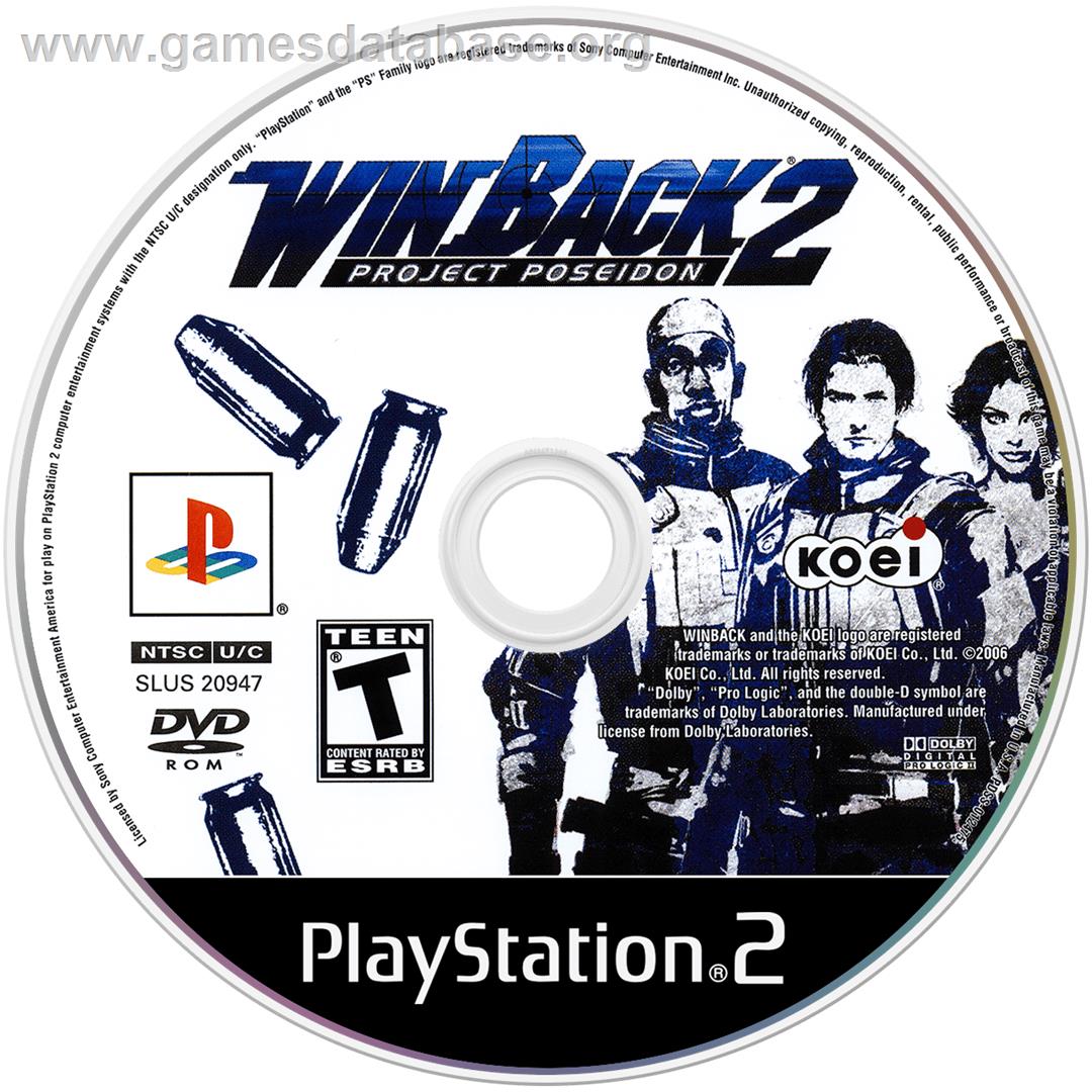 WinBack 2: Project Poseidon - Sony Playstation 2 - Artwork - Disc
