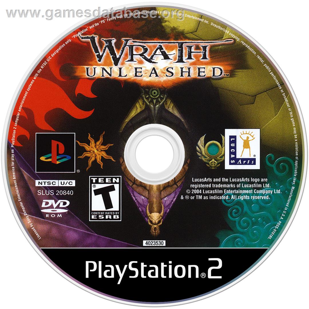 Wrath Unleashed - Sony Playstation 2 - Artwork - Disc