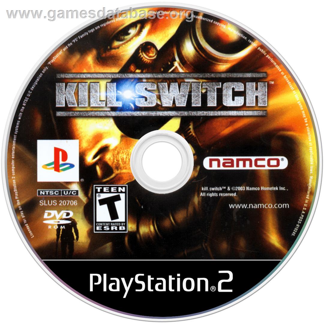 kill.switch - Sony Playstation 2 - Artwork - Disc