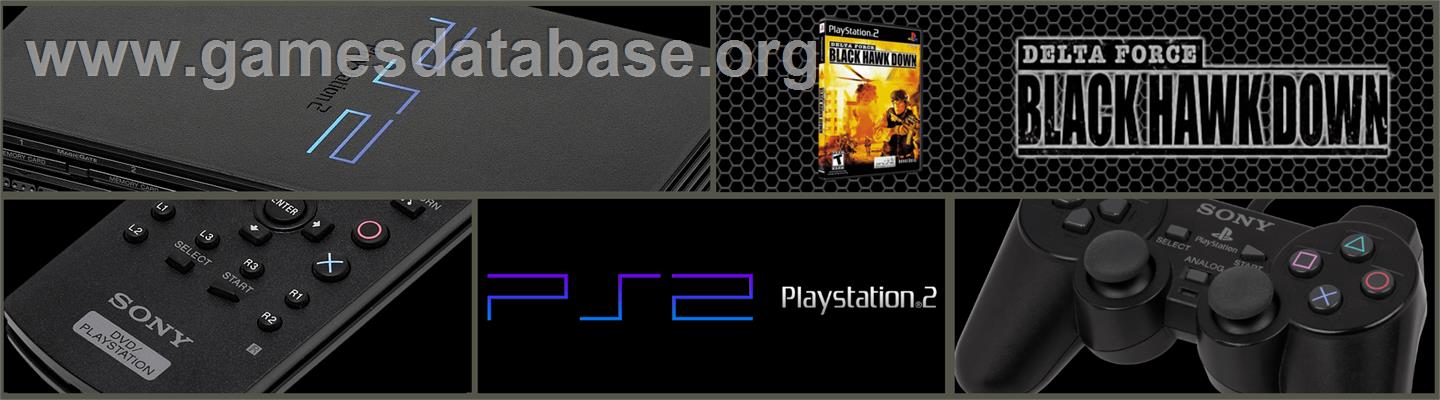 Delta Force: Black Hawk Down - Sony Playstation 2 - Artwork - Marquee