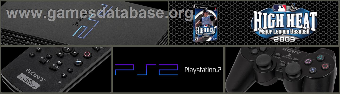 High Heat Major League Baseball 2004 - Sony Playstation 2 - Artwork - Marquee