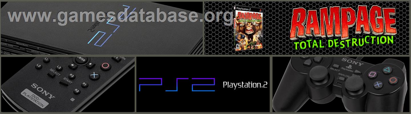 Rampage: Total Destruction - Sony Playstation 2 - Artwork - Marquee