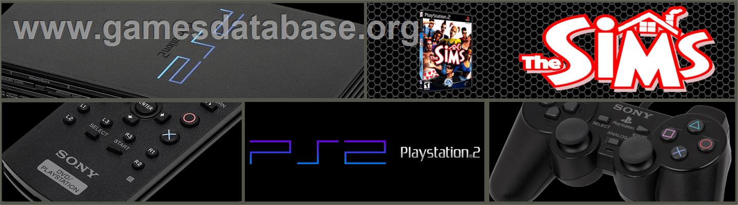 Sims - Sony Playstation 2 - Artwork - Marquee