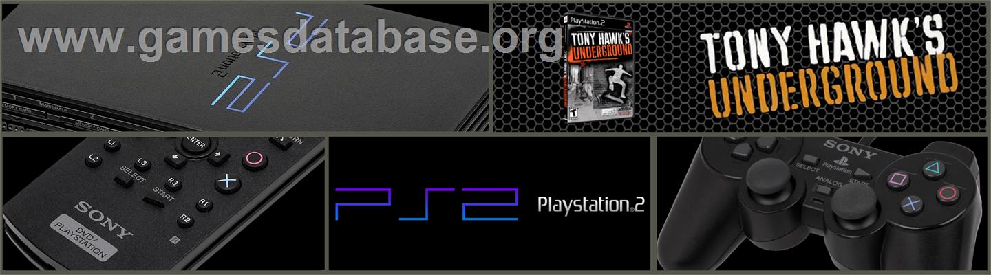 Tony Hawk's Underground - Sony Playstation 2 - Artwork - Marquee
