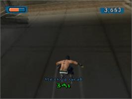 In game image of Aggressive Inline on the Sony Playstation 2.