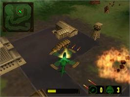 In game image of Army Men: Air Attack 2 on the Sony Playstation 2.
