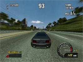 In game image of Burnout 2: Point of Impact on the Sony Playstation 2.
