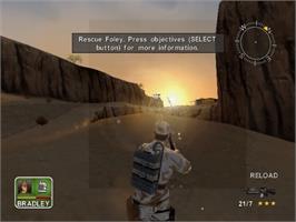 In game image of Conflict: Desert Storm on the Sony Playstation 2.