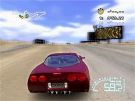 In game image of Corvette on the Sony Playstation 2.