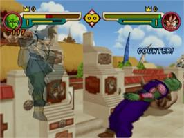 In game image of Dragonball Z: Budokai 2 on the Sony Playstation 2.