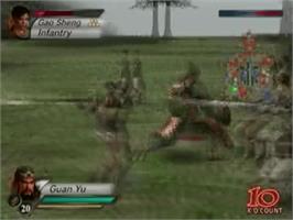In game image of Dynasty Warriors 4 on the Sony Playstation 2.
