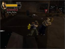 In game image of Final Fight: Streetwise on the Sony Playstation 2.