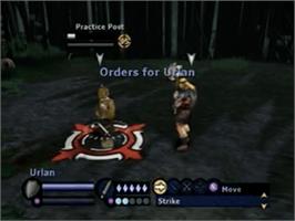 In game image of Gladius on the Sony Playstation 2.