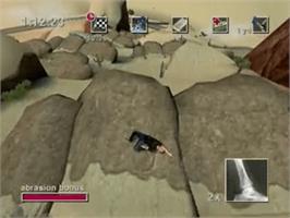 In game image of Jackass: The Game on the Sony Playstation 2.