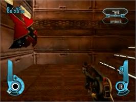 In game image of Judge Dredd: Dredd vs Death on the Sony Playstation 2.